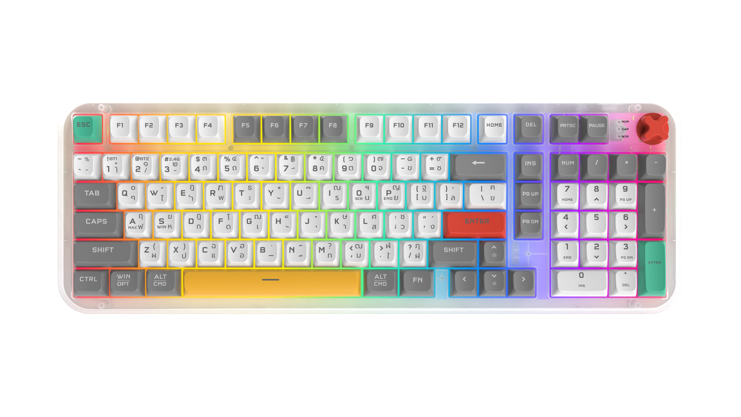 DEKAY R98 MAX (Rubber Dome Tri-mode Keyboard) Silent