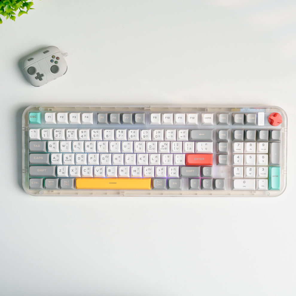 DEKAY R98 MAX (Rubber Dome Tri-mode Keyboard) Silent – Dekay Thailand