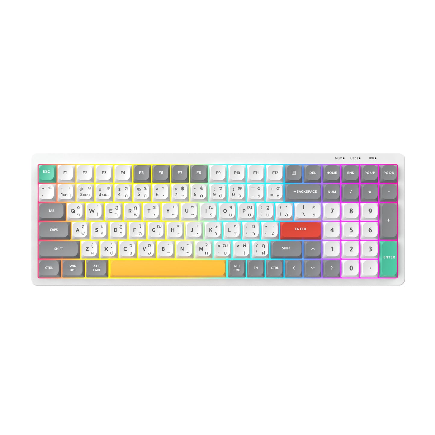 DEKAY R100 Wireless Low Profile Rubber Dome Keyboard