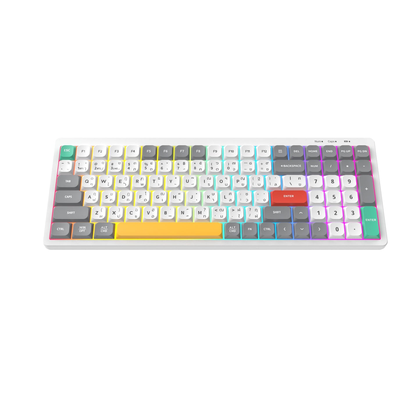 DEKAY R100 Wireless Low Profile Rubber Dome Keyboard