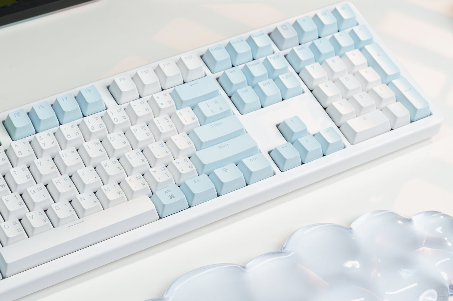 DEKAY Flex108 คีย์บอร์ดไร้สาย คีย์ไทยไฟลอด สายทำงานตัวคุ้ม