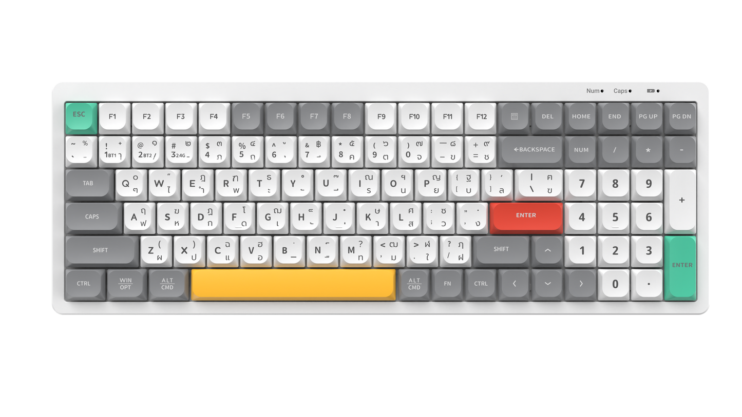 DEKAY R100 Wireless Low Profile Rubber Dome Keyboard