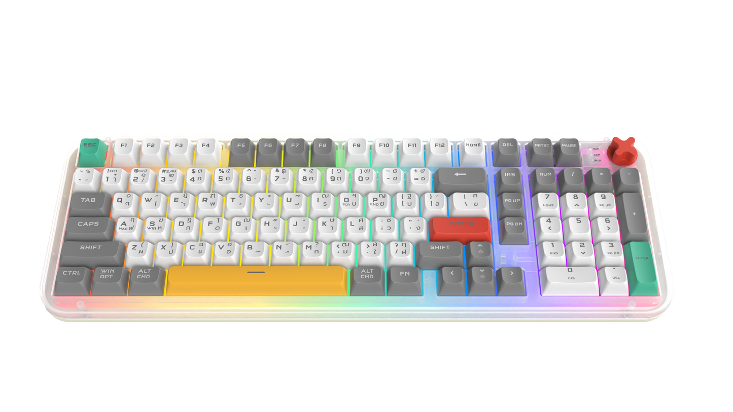 DEKAY R98 MAX (Rubber Dome Tri-mode Keyboard) Silent